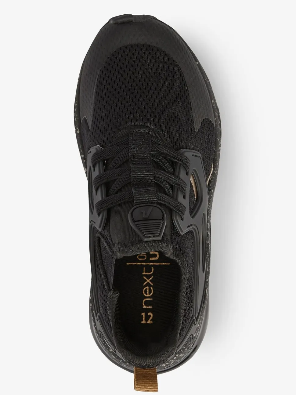 Zwart/goud - Elastische sportschoenen