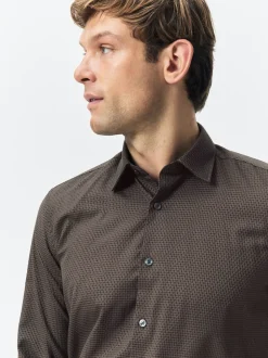 Zwart/goud - Smart Trimmed Long Sleeve Party Shirt