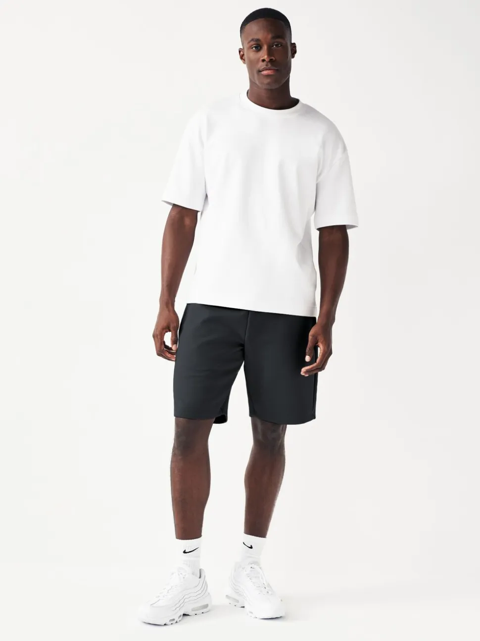 Zwart/grijs - 2 jersey shorts met ritszakje