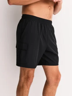 Zwart/grijs - Active Cargo Gym Training Shorts 2 Pack