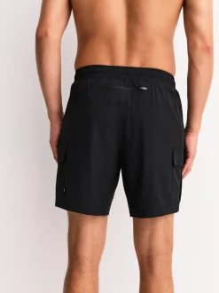 Zwart/grijs - Active Cargo Gym Training Shorts 2 Pack