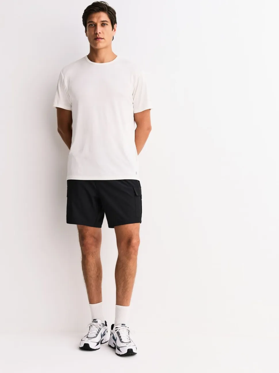 Zwart/grijs - Active Cargo Gym Training Shorts 2 Pack