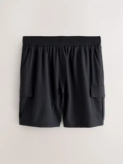 Zwart/grijs - Active Cargo Gym Training Shorts 2 Pack