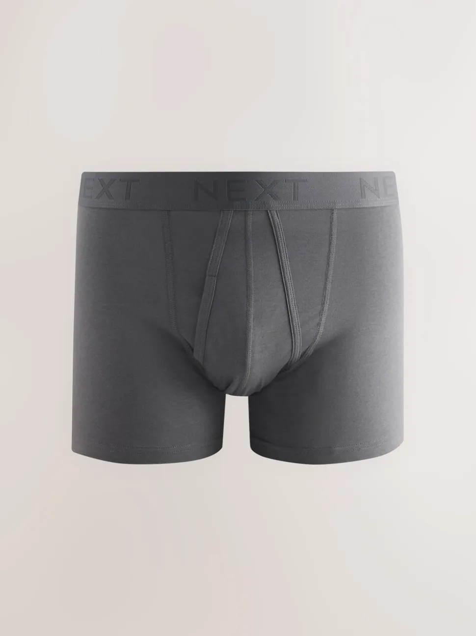 Zwart/grijs - Boxershorts van katoenrijk materiaal met A-voorkant