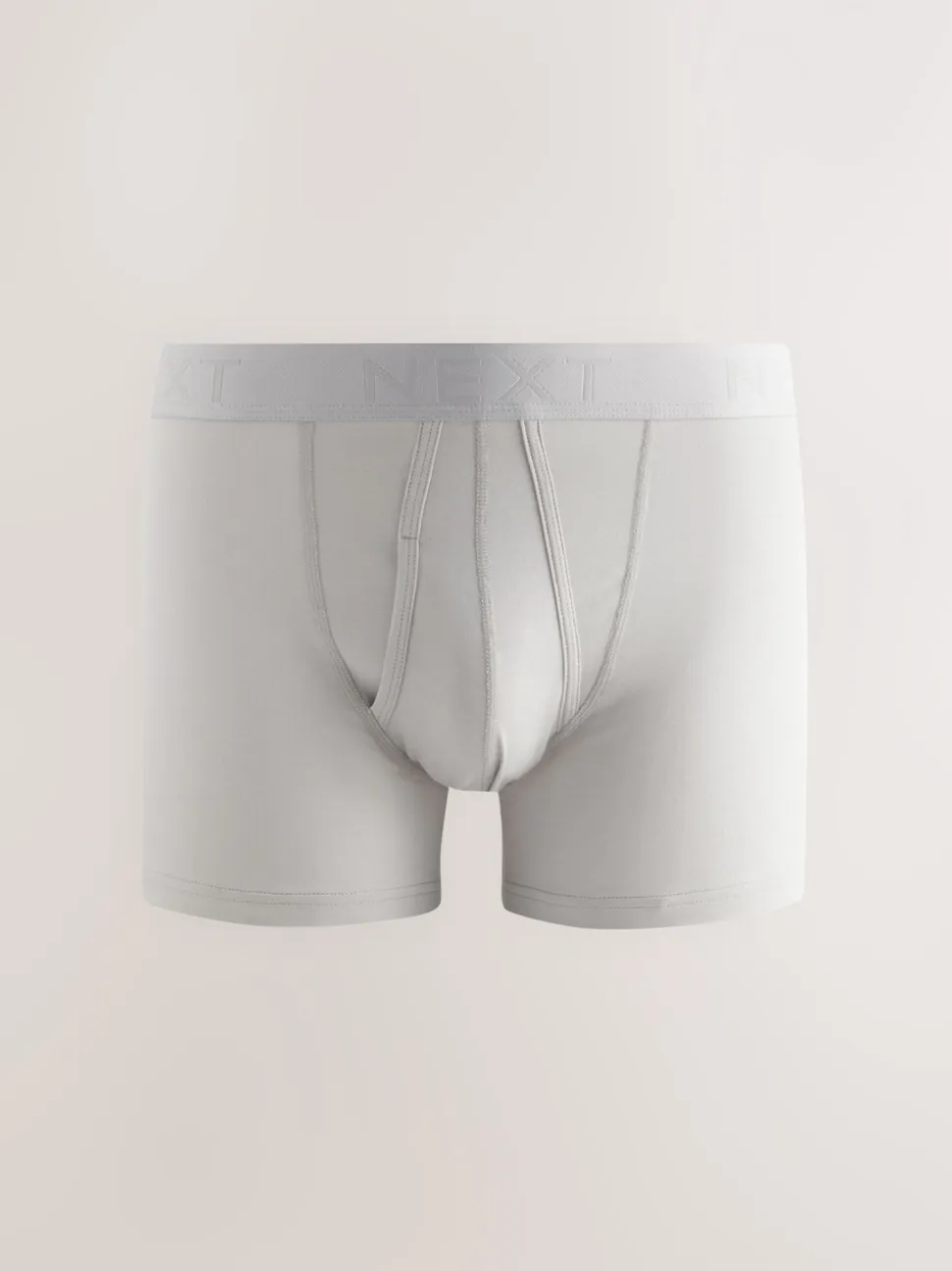 Zwart/grijs - Boxershorts van katoenrijk materiaal met A-voorkant