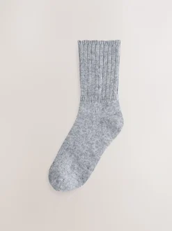 Zwart/grijs - Containing Merino Wool Ankle Socks 2 Pack