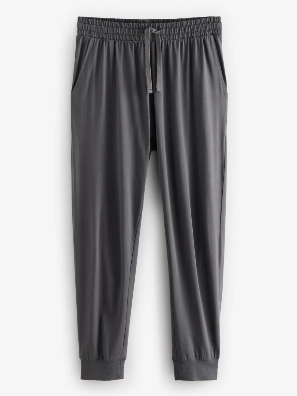 Zwart/grijs - Long Sleeve Cuffed 100% Cotton Pyjamas