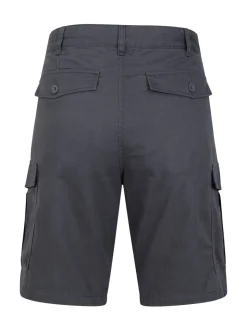 Zwart/grijs - Mountain Warehouse Mens Lakeside 100% Cotton Cargo Shorts