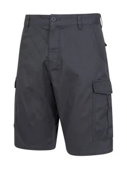 Zwart/grijs - Mountain Warehouse Mens Lakeside 100% Cotton Cargo Shorts