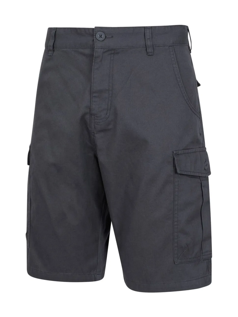 Zwart/grijs - Mountain Warehouse Mens Lakeside 100% Cotton Cargo Shorts