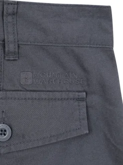 Zwart/grijs - Mountain Warehouse Mens Lakeside 100% Cotton Cargo Shorts