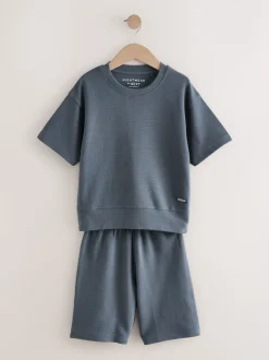 Zwart/grijs - Set van 3 pyjama's met short (3-16 jr)