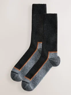 Zwart/grijs - Thermal Workwear Socks 2 Pack