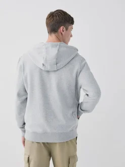 Zwart/grijs gemêleerd - Cotton Rich Heavyweight Jersey Full Zip Hoodies 2 Pack