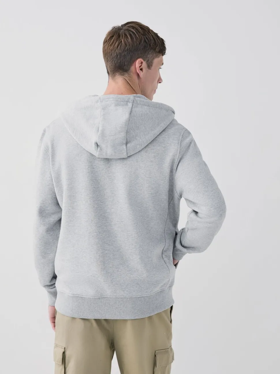 Zwart/grijs gemêleerd - Cotton Rich Heavyweight Jersey Full Zip Hoodies 2 Pack