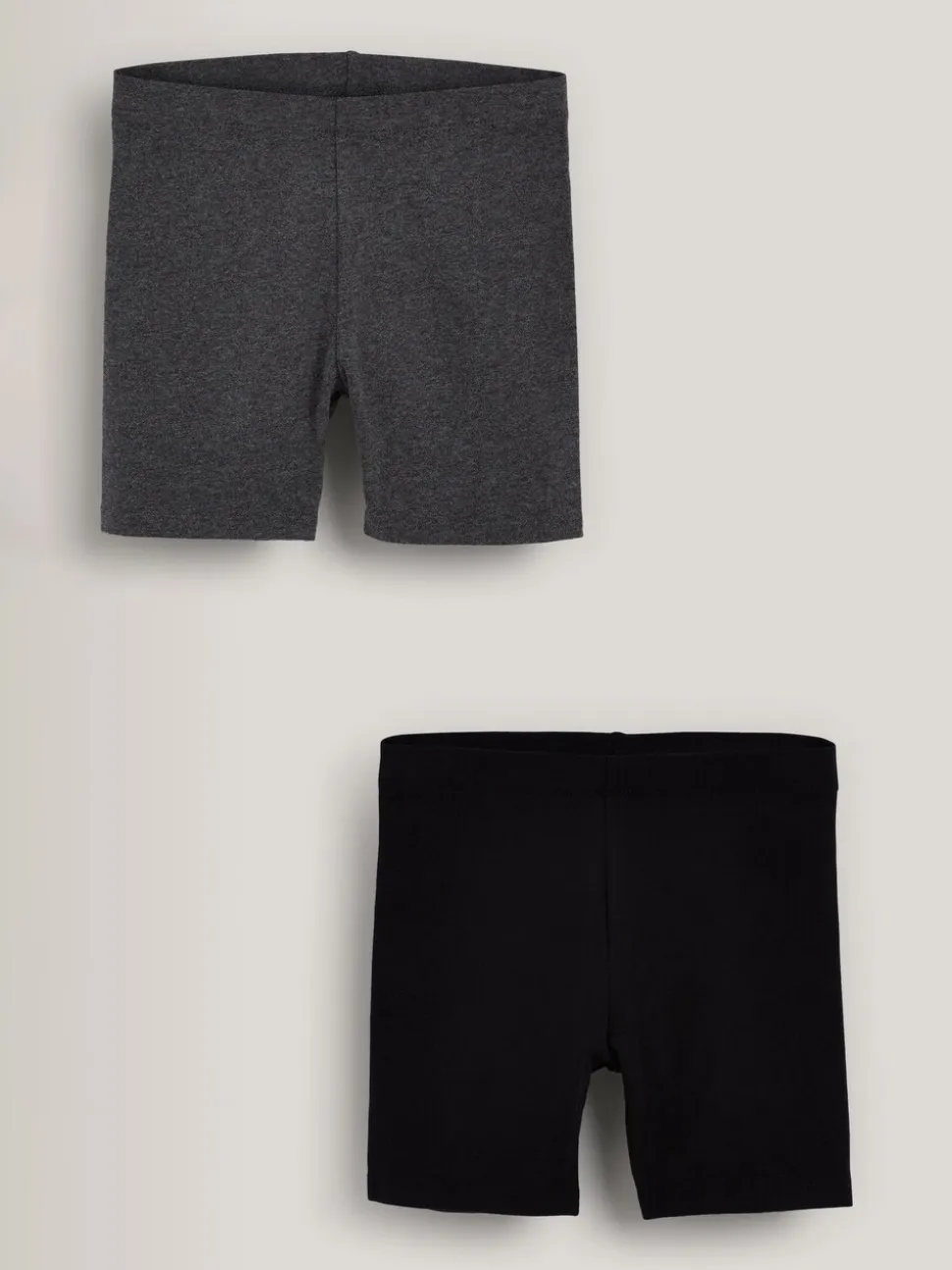 Zwart/grijs gemêleerd - Set van 2 fietsshorts (3 - 16 jr)