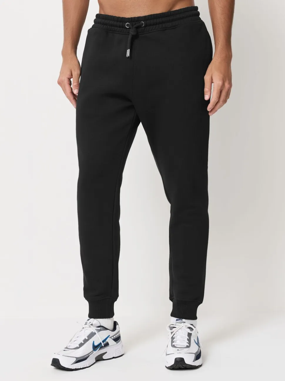 Zwart/grijs gemêleerd - Slim Fit Brushback Heavyweight 2 Pack Joggers