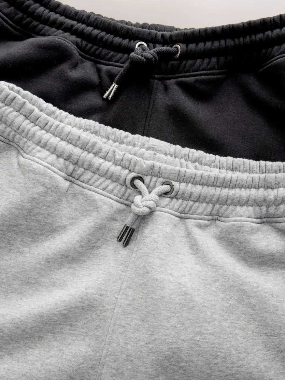 Zwart/grijs gemêleerd - Slim Fit Brushback Heavyweight 2 Pack Joggers