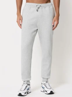 Zwart/grijs gemêleerd - Slim Fit Brushback Heavyweight 2 Pack Joggers