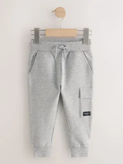 Zwart/grijs gemêleerd/lichtbruin - Verpakking van 5 joggingbroeken (3mnd-7jr)