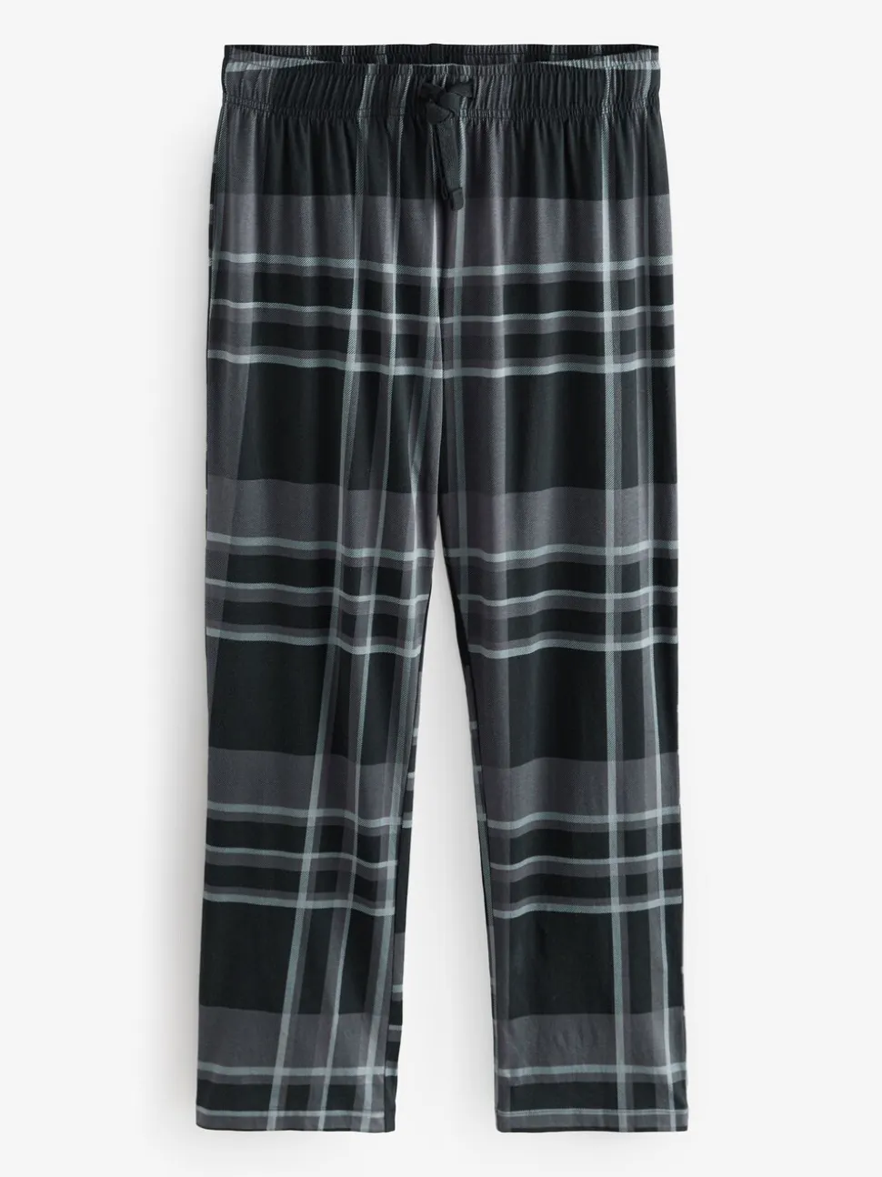 Zwart/grijs geruit - Pyjamaset met lange mouwen van 100% katoen