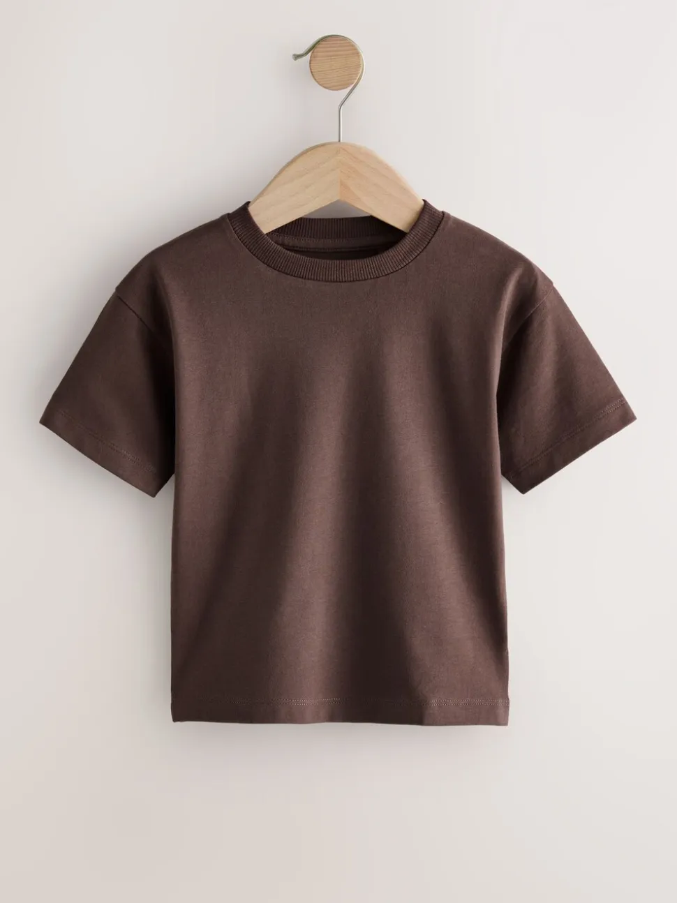Zwart/Grijs/Bruin/kiezelkleurig/Wit - Set van 5 T-shirts met korte mouwen (3mnd-7jr)