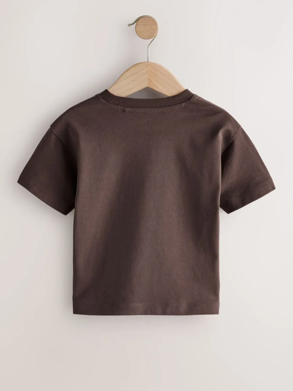 Zwart/Grijs/Bruin/kiezelkleurig/Wit - Set van 5 T-shirts met korte mouwen (3mnd-7jr)