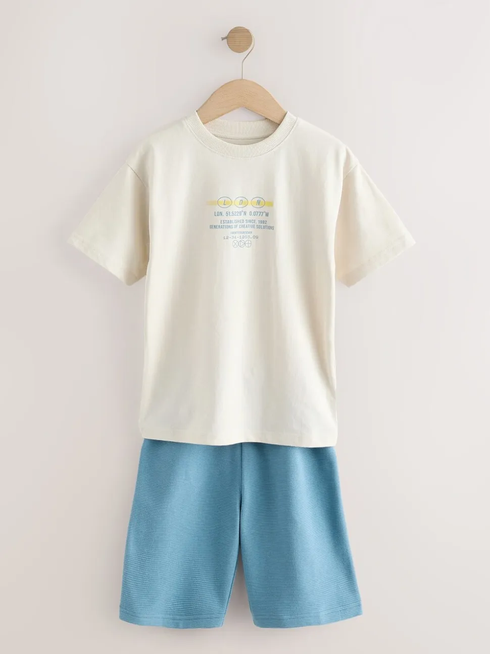 Zwart/grijs/geel - Set van 3 pyjama's met short (3-16 jr)
