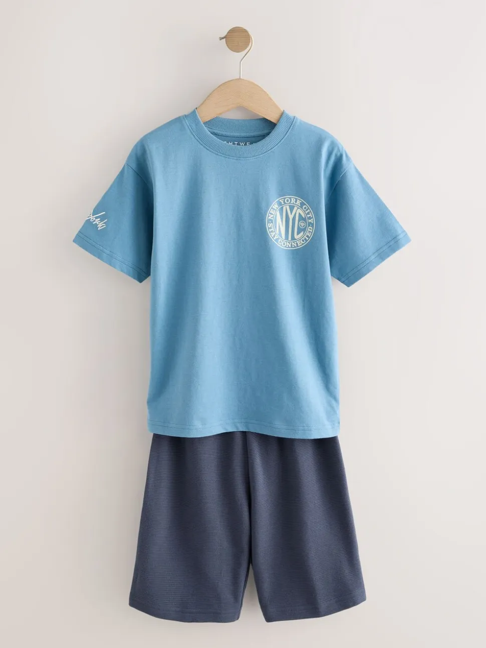 Zwart/grijs/geel - Set van 3 pyjama's met short (3-16 jr)