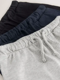 Zwart/grijs/marineblauw - Lightweight Shorts 3 Pack (3mths-7yrs)