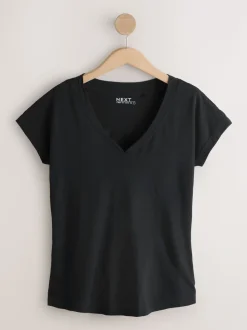 Zwart/grijs/roze - Set van 7 T-shirts met kapmouwtjes