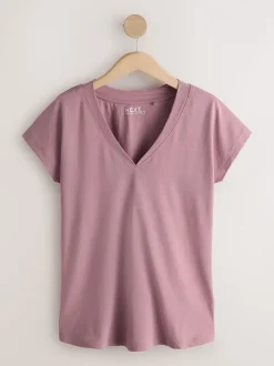 Zwart/grijs/roze - Set van 7 T-shirts met kapmouwtjes