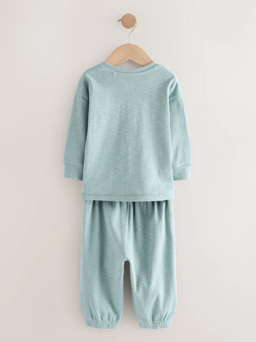 Zwart/grijze geribbelde grandad - Verpakking van 3 oversized pyjama's 3 (9mnd -12jr)