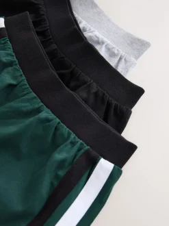 Zwart/groen - Set van 3 pyjama's met short (3-16 jr)