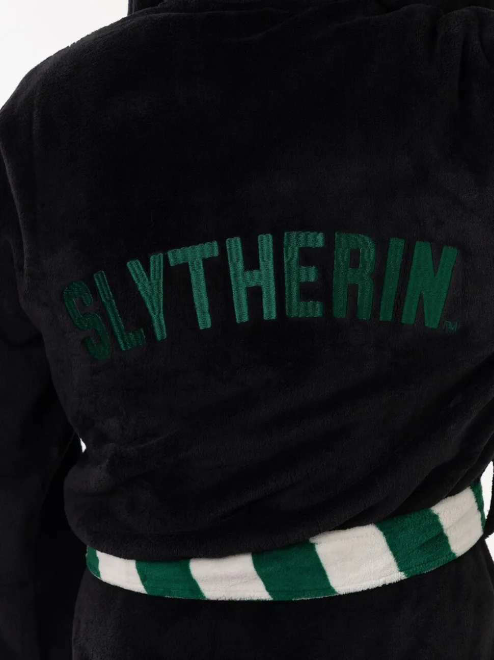 Zwart/groen Slytherin - Vanilla Underground Harry Potter Hooded Bathrobe Dressing Gown