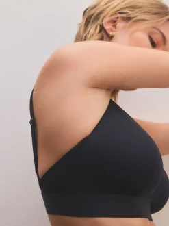 Zwart/huidskleurig - DD+ Ultimate Comfort Bralettes zonder beugel 2 verpakking