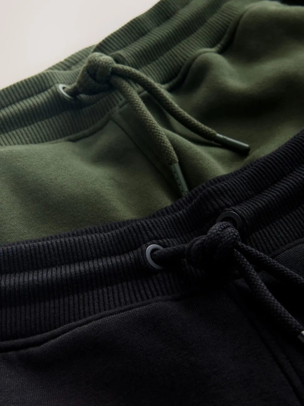 Zwart/kakigroen - Slim Fit Utility Brushback Heavyweight 2 Pack Cargo Joggers