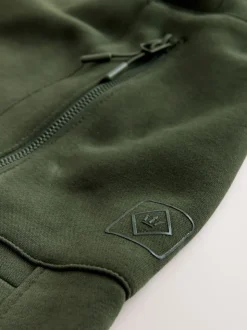 Zwart/kakigroen - Slim Fit Utility Brushback Heavyweight 2 Pack Cargo Joggers