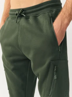 Zwart/kakigroen - Slim Fit Utility Brushback Heavyweight 2 Pack Cargo Joggers