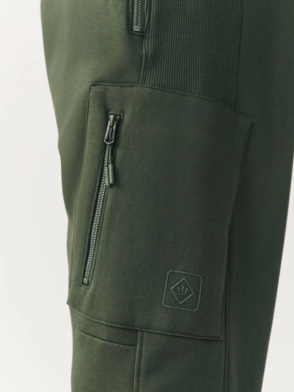 Zwart/kakigroen - Slim Fit Utility Brushback Heavyweight 2 Pack Cargo Joggers