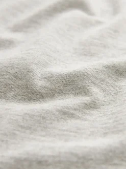 Zwart/leisteen/grijs gemêleerd/wit/marineblauw/blauw - Slim Fit - Essential katoenen T-shirts verpakking van 6