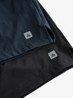 Zwart/marineblauw - 7 inch - Active Gym Sports Shorts 2 Pack