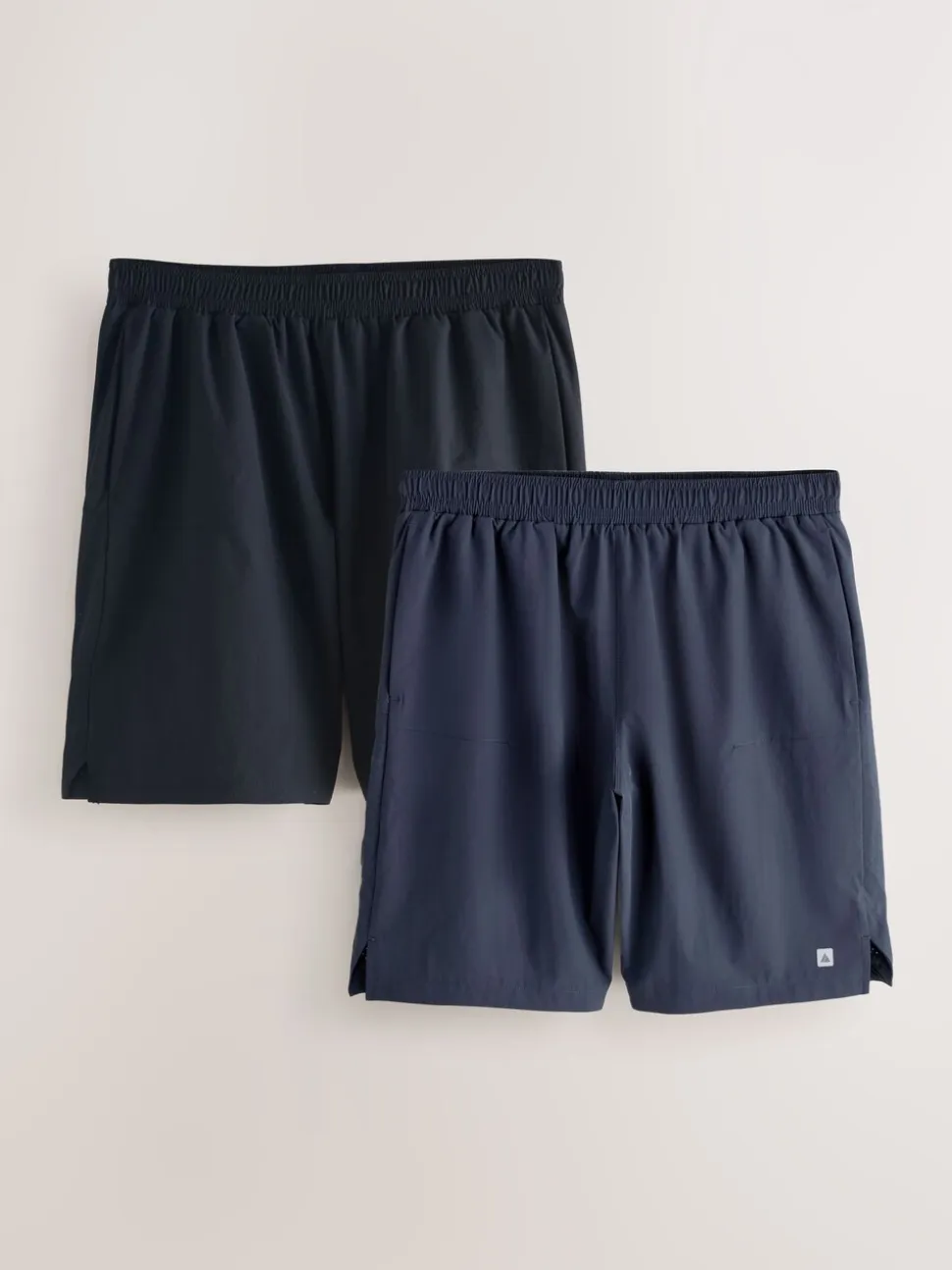 Zwart/marineblauw - 9 inch - Active Gym Sports Shorts 2 Pack