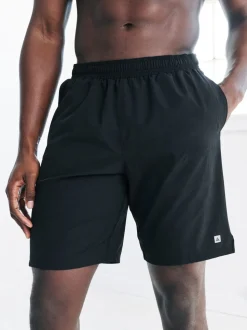 Zwart/marineblauw - 9 inch - Active Gym Sports Shorts 2 Pack