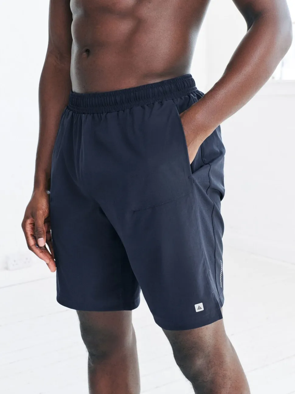 Zwart/marineblauw - 9 inch - Active Gym Sports Shorts 2 Pack