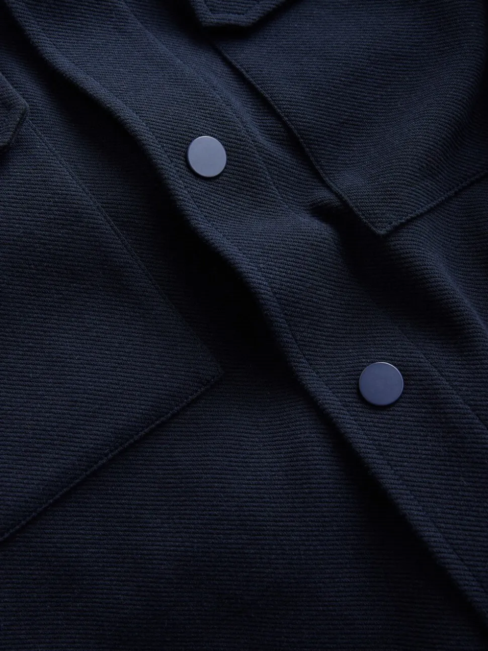 Zwart/marineblauw - Jersey Twill Popper Shackets 2 Pack