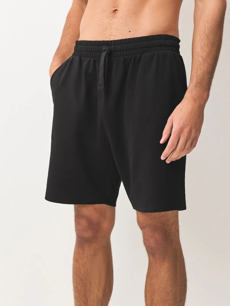Zwart/marineblauw - Loopback Soft Touch 2 Pack Jogger Shorts