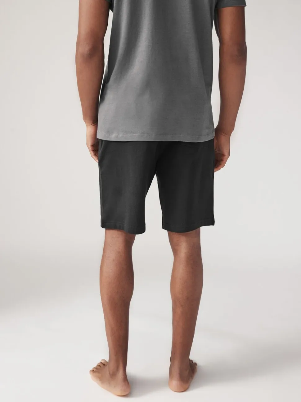 Zwart/marineblauw - Loopback Soft Touch 2 Pack Jogger Shorts
