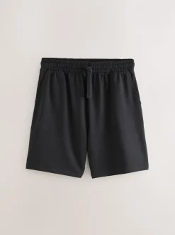 Zwart/marineblauw - Loopback Soft Touch 2 Pack Jogger Shorts