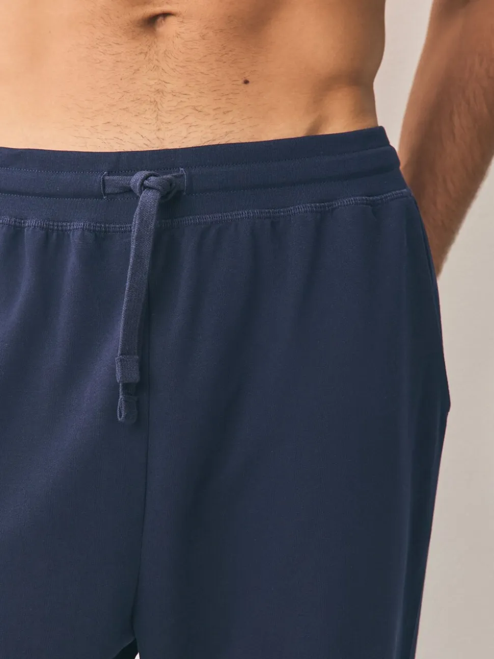 Zwart/marineblauw - Met boorden - Loopback Soft Touch 2 Pack Open Joggers